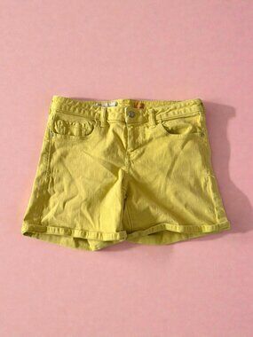 PILCRO AND THE LETTERPRESS Yellow Denim Shorts Size 28